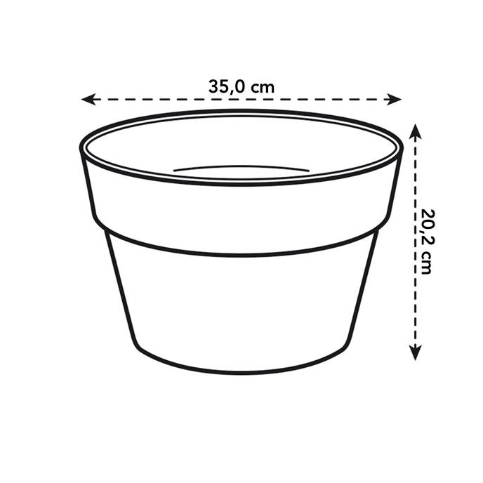 loft urban bowl 35cm mushroom beige